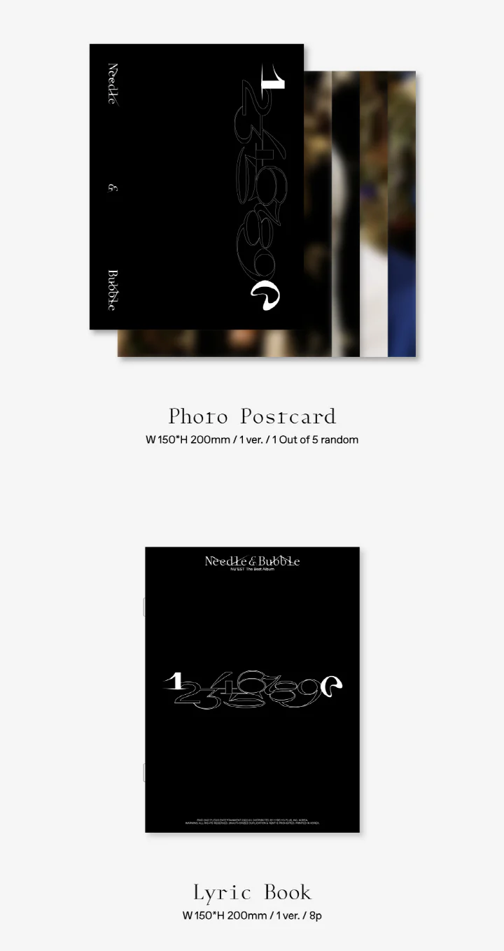NU'EST - NU'EST The Best Album [Needle & Bubble] Album+Extra Photocards Set - Image 3