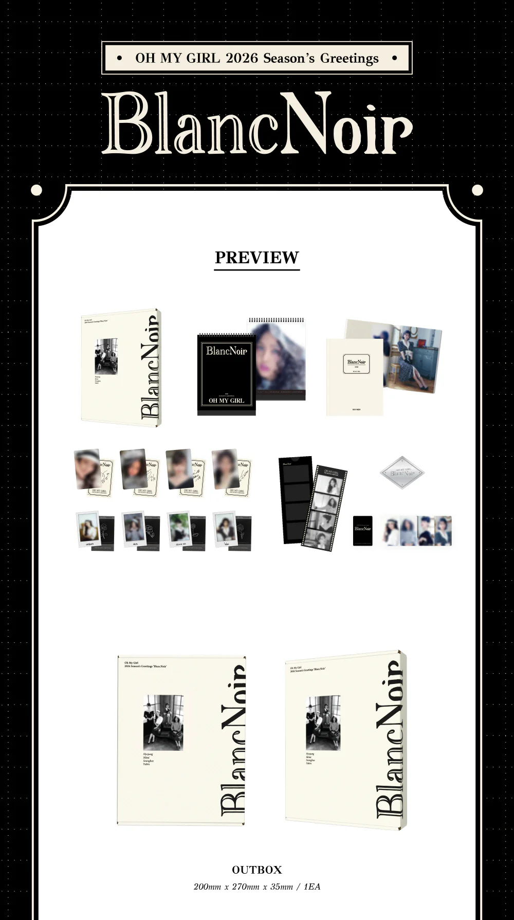 OH MY GIRL 2026 SEASON'S GREETINGS [Blanc Noir] - Image 2