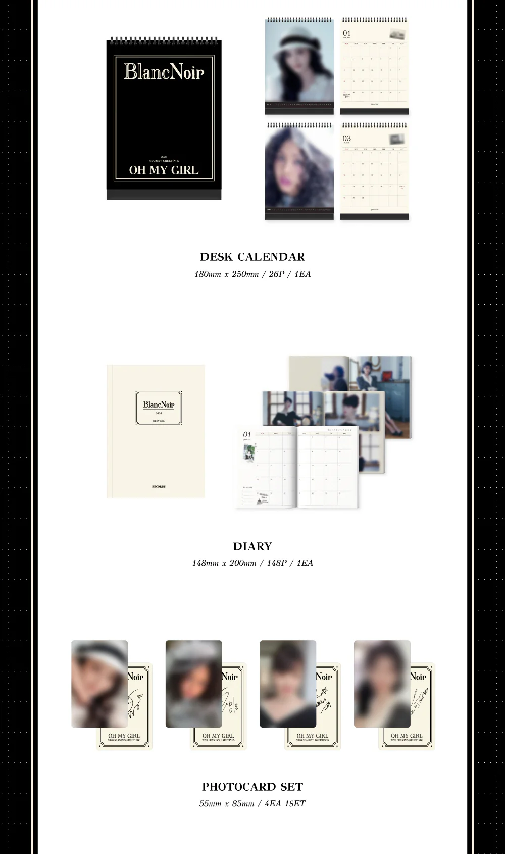 OH MY GIRL 2026 SEASON'S GREETINGS [Blanc Noir] - Image 3