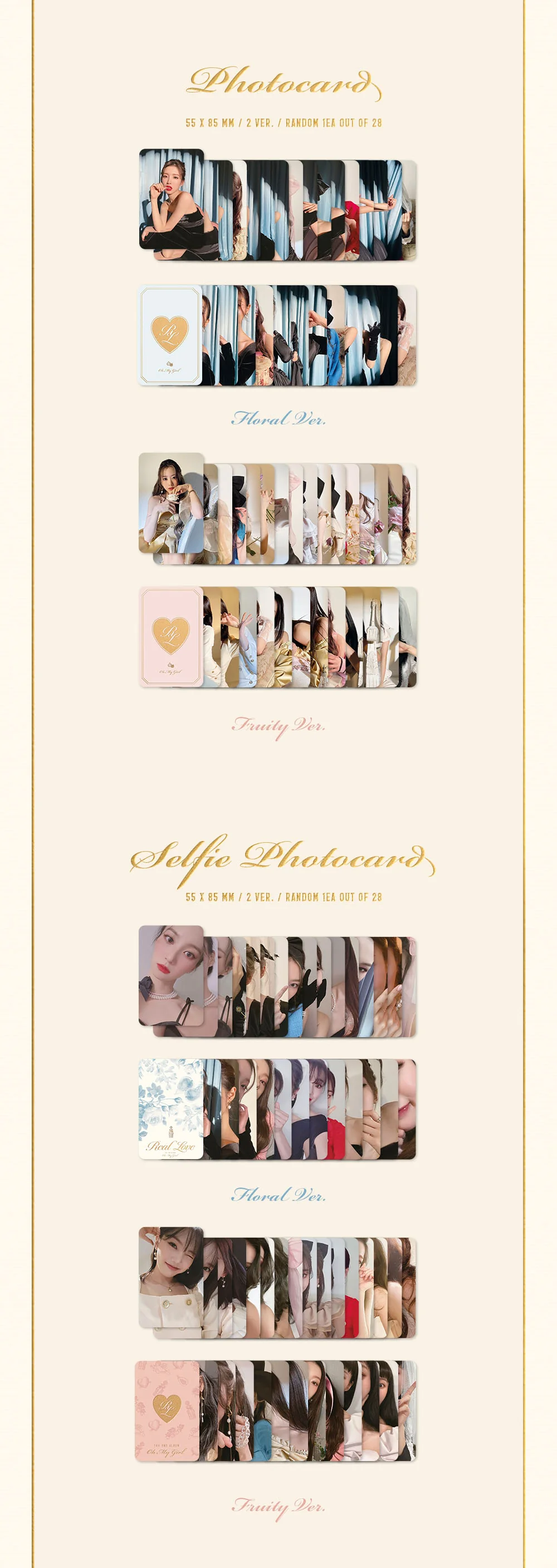 OH MY GIRL - 2nd Album [Real Love] Album+Extra Photocards Set - Image 3