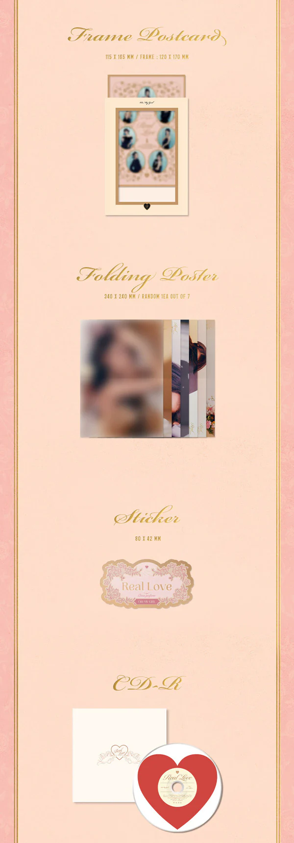 OH MY GIRL - Real Love [Love Bouquet ver. / Limited Edition] 2nd Album+Free Gift - Image 6