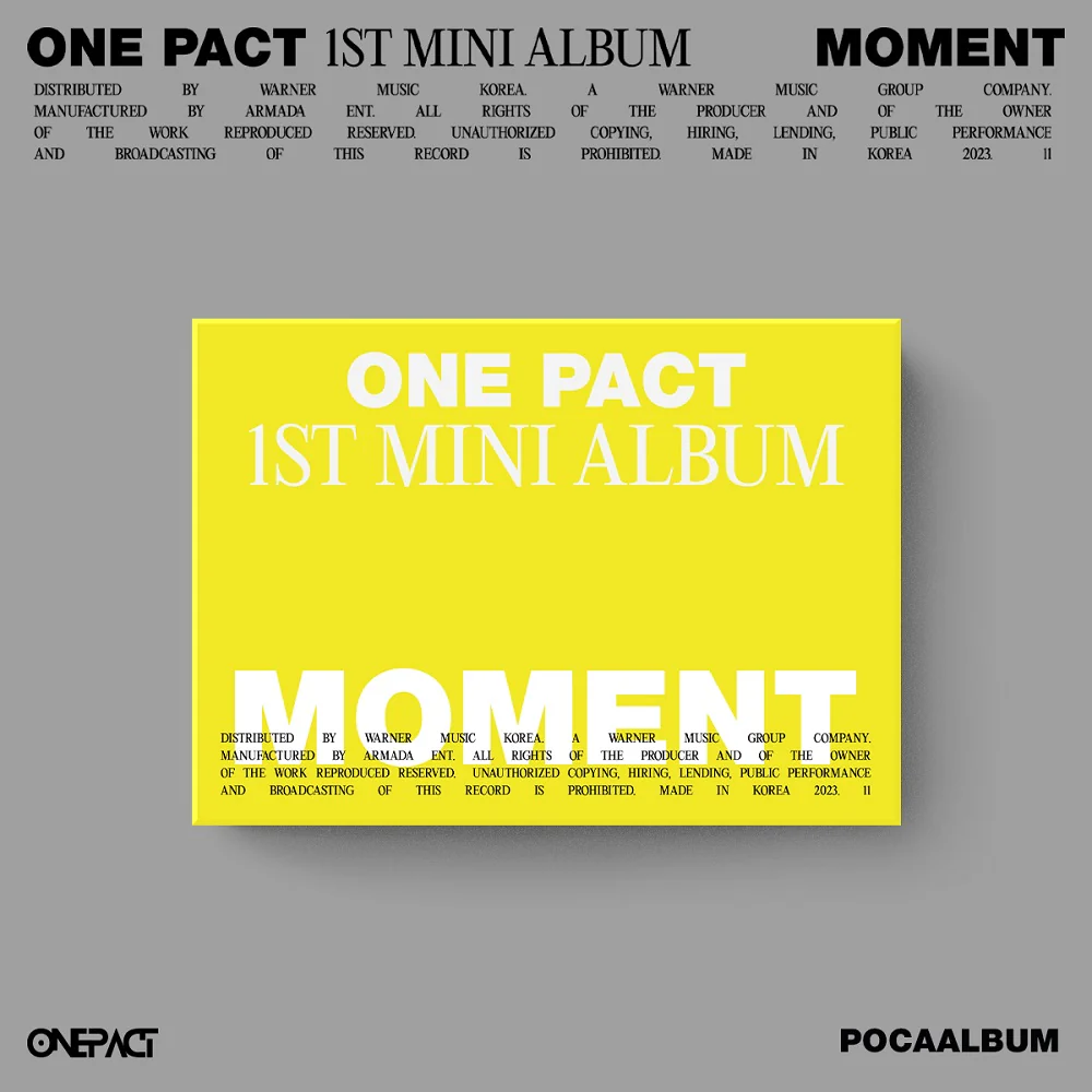 ONE PACT - 1st Mini Album Moment POCA ALBUM