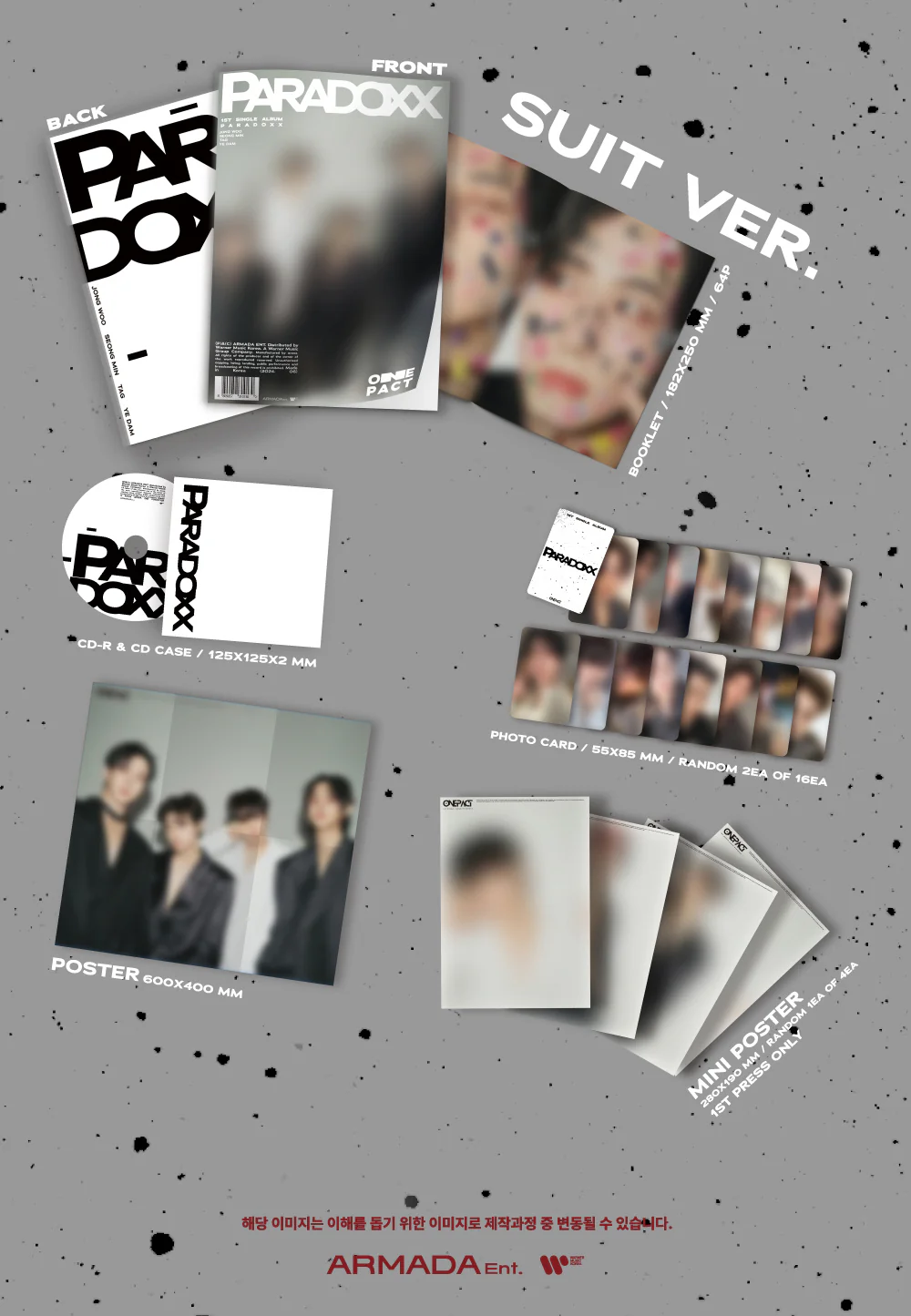 ONE PACT - 1st Single Album PARADOXX - Image 3