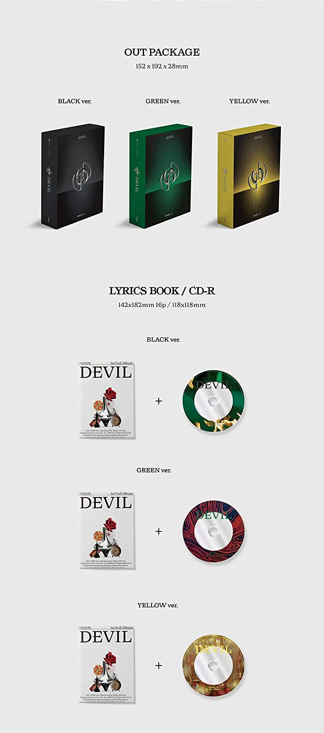 ONEUS - Devil (Vol.1) Album+Extra Photocards Set - Image 3