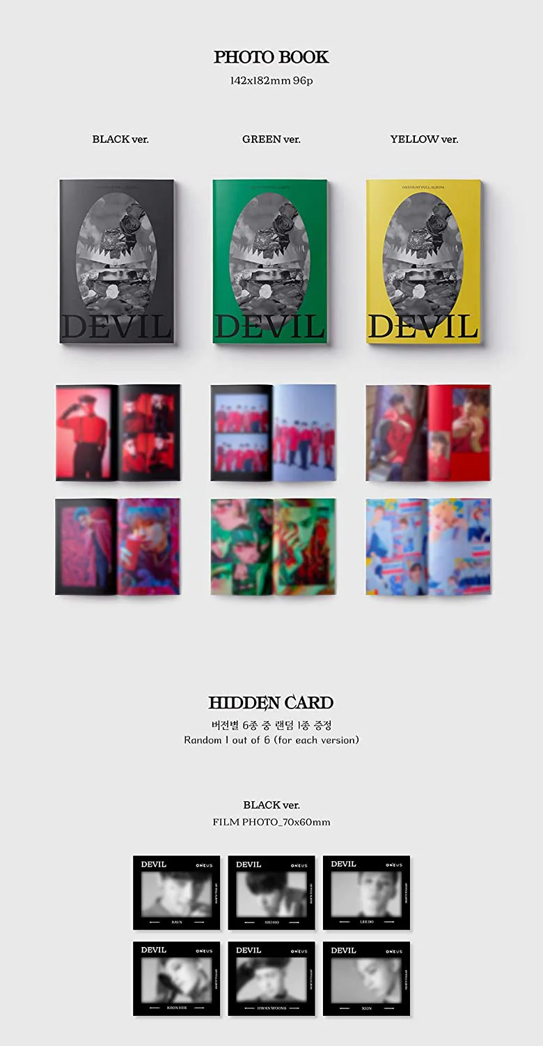 ONEUS - Devil (Vol.1) Album+Extra Photocards Set - Image 4