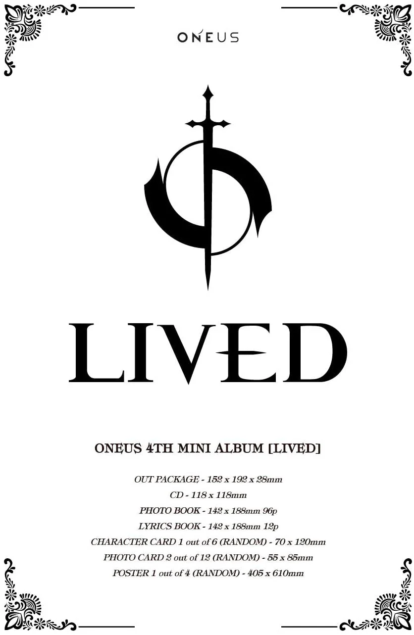 ONEUS - Lived (4th Mini Album) Album+Extra Photocards Set - Image 2
