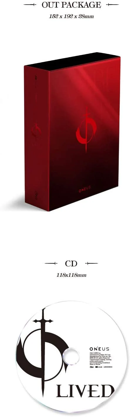 ONEUS - Lived (4th Mini Album) Album+Extra Photocards Set - Image 3