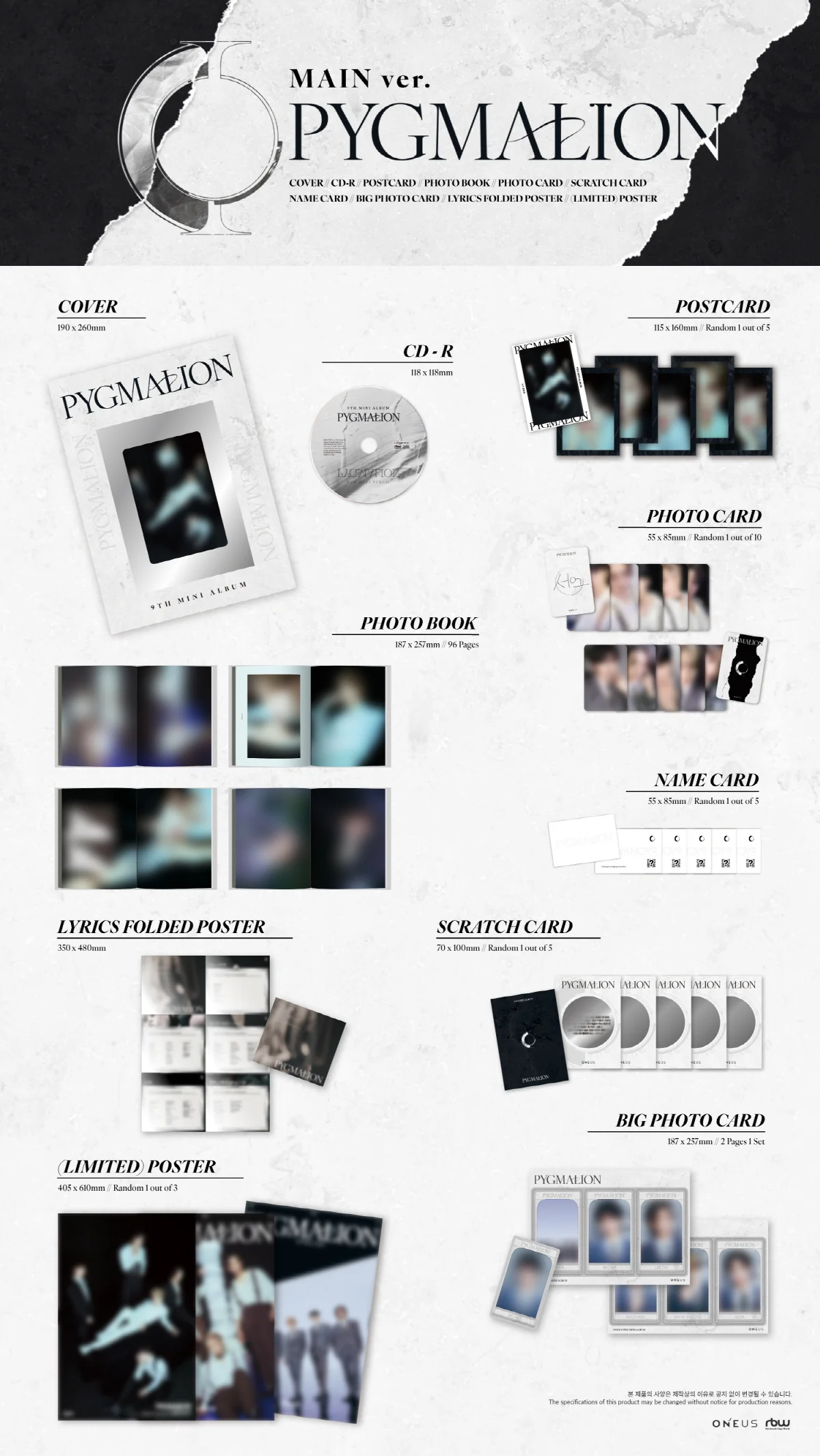 ONEUS - PYGMALION [MAIN ver.] 9th Mini Album - Image 2