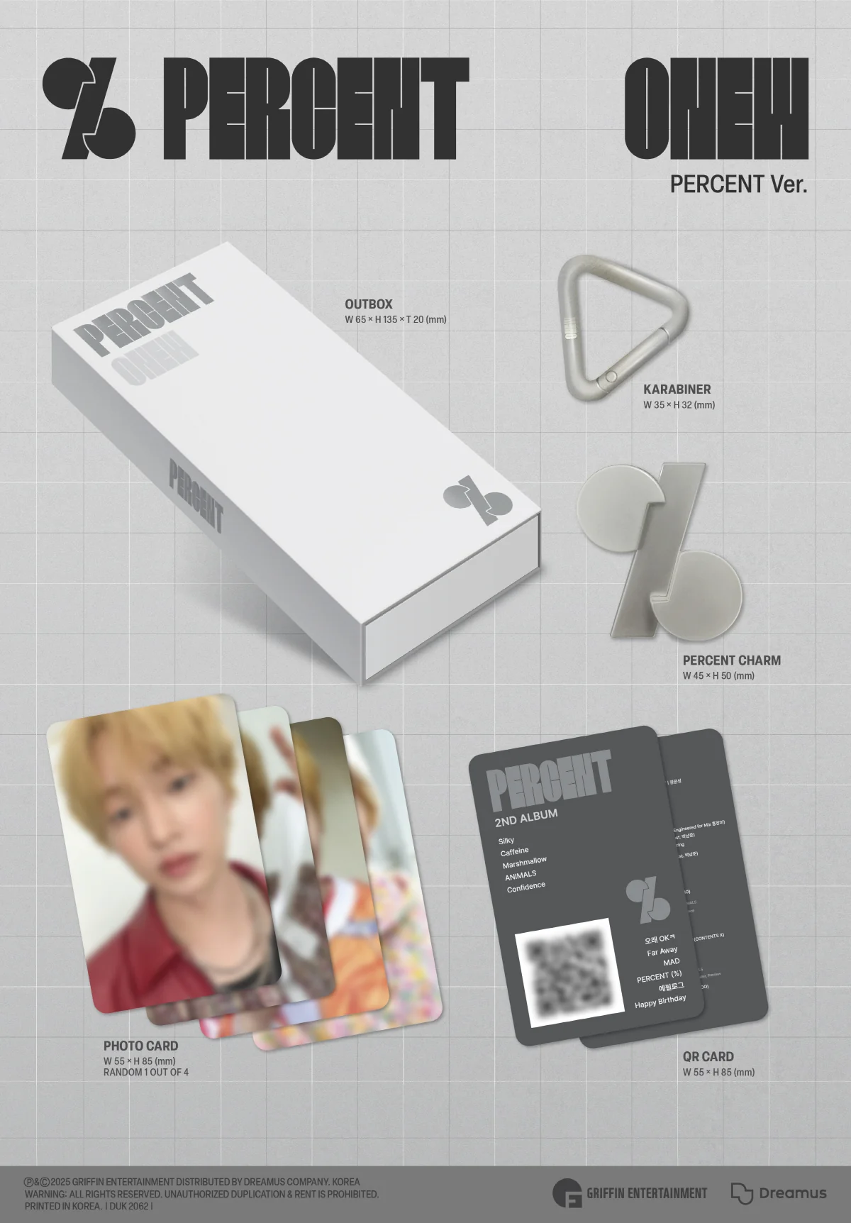 Onew - Vol.2 Percent [Percent version] Platform Album - Image 2