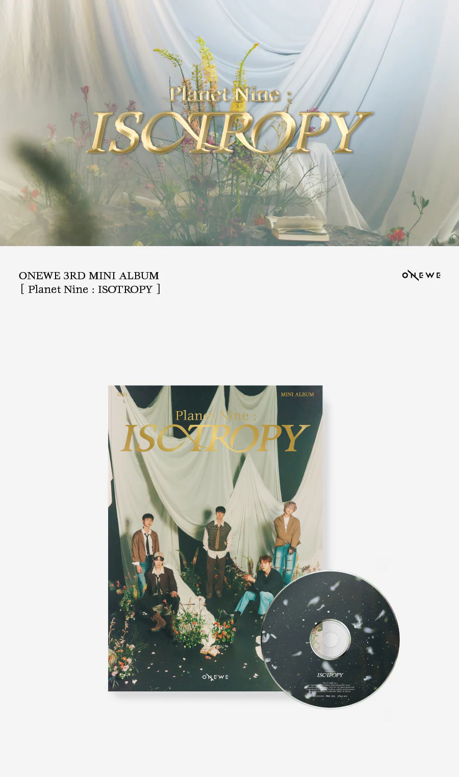 ONEWE - 3rd Mini Album Planet Nine : ISOTROPY CD - Image 2