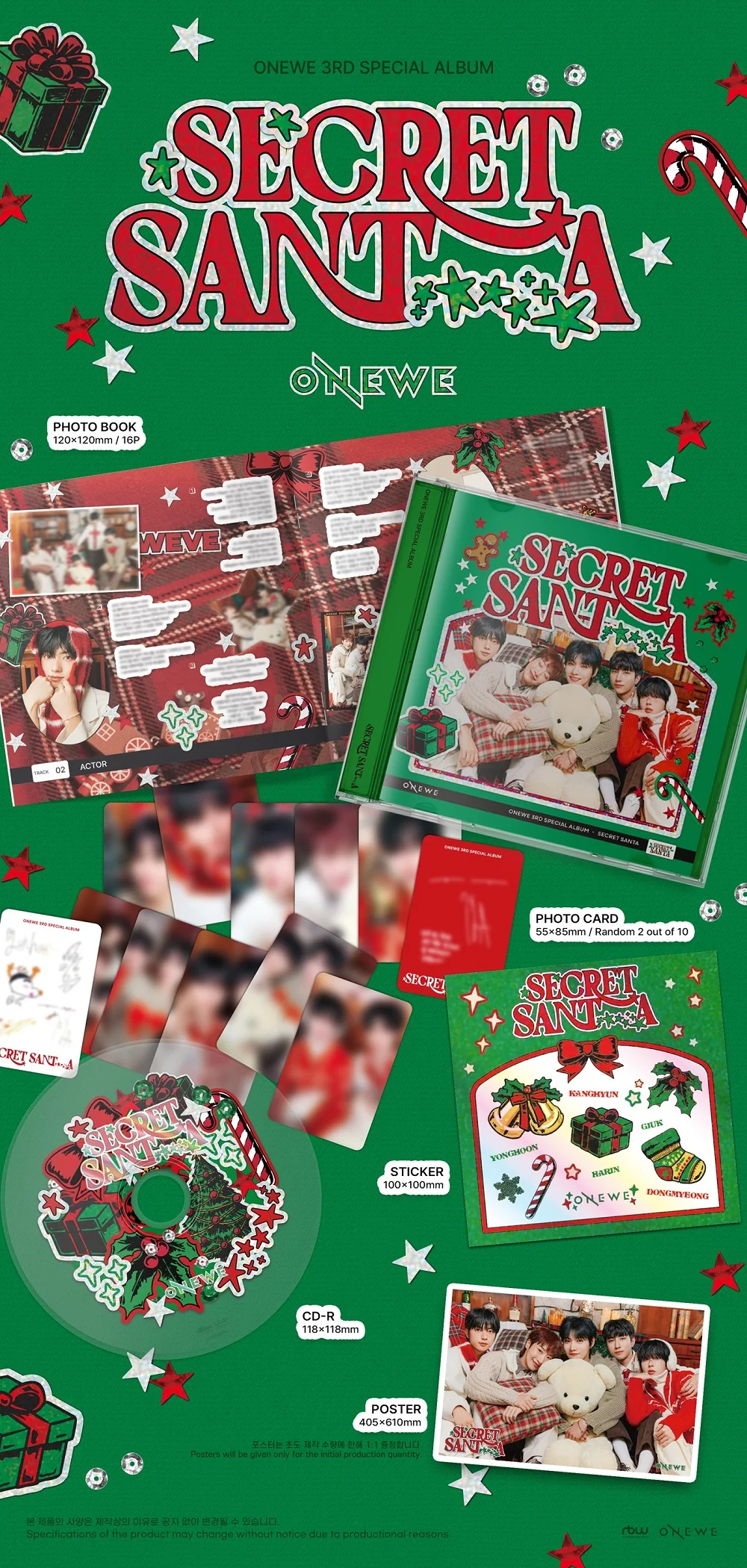Onewe - 3rd Special Album Secret Santa CD - Image 2