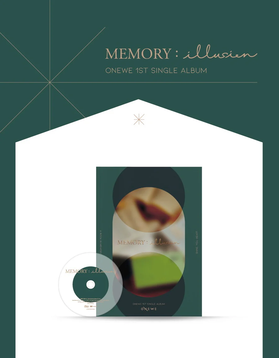 ONEWE - Memory : Illusion (1st Single Album) Album+Extra Photocards Set - Image 2