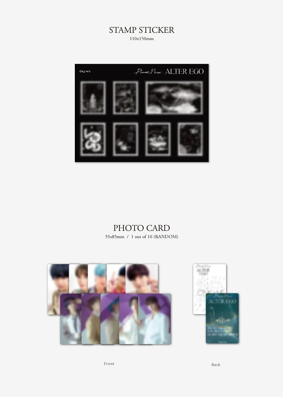 ONEWE - Planet Nine : Alter Ego (1st Mini Album) Album+Extra Photocards Set - Image 4