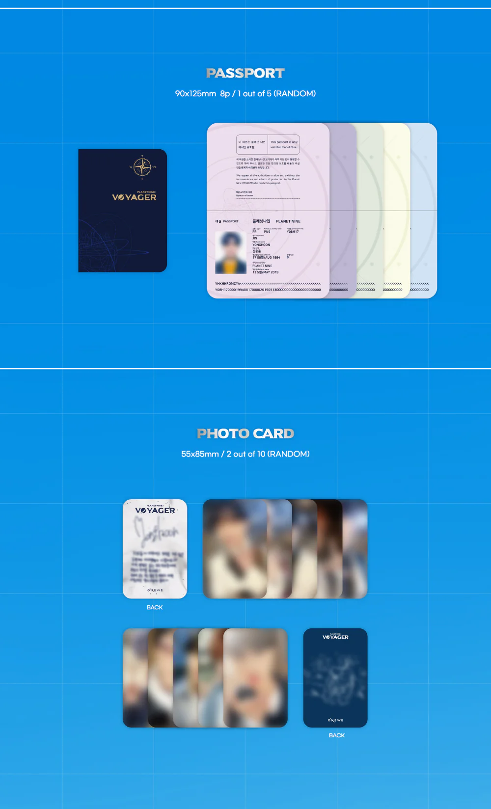 ONEWE - Planet Nine : VOYAGER (2nd Mini Album) Album+Extra Photocards Set - Image 5