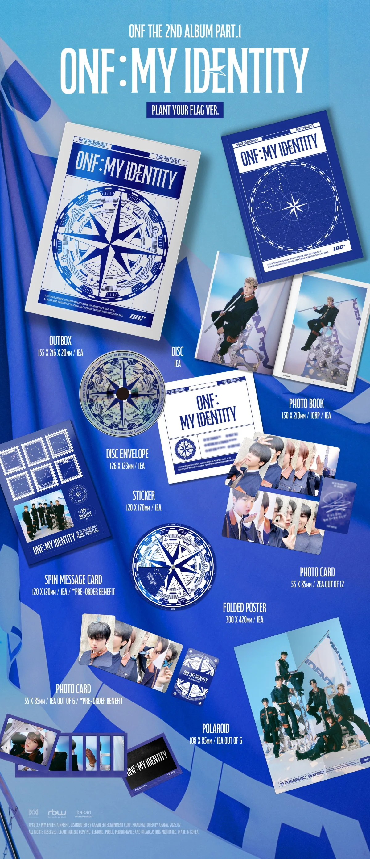 ONF - 2nd Album Part.1 ONF : My Identity CD+Pre-Order Gift - Image 3