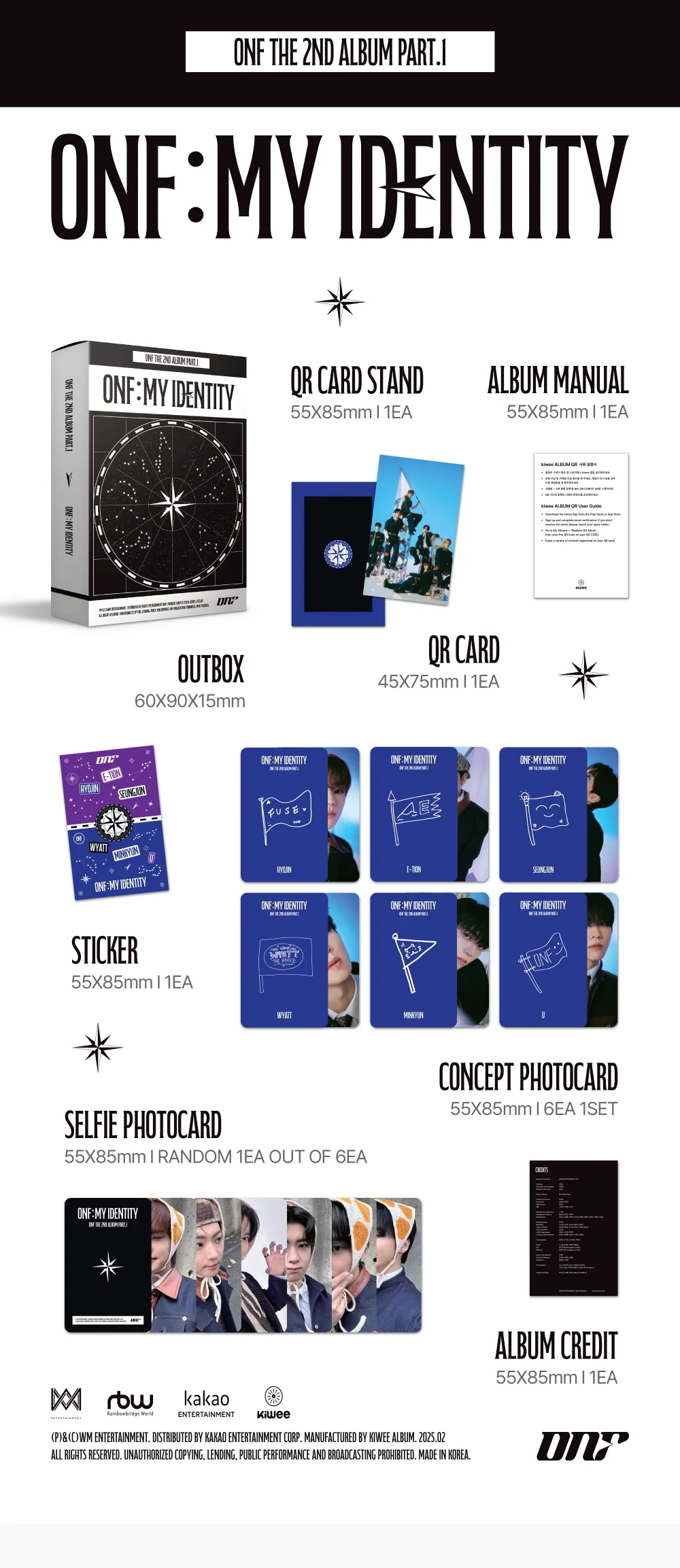 ONF - 2nd Album Part.1 ONF : My Identity kiwee Album - Image 2