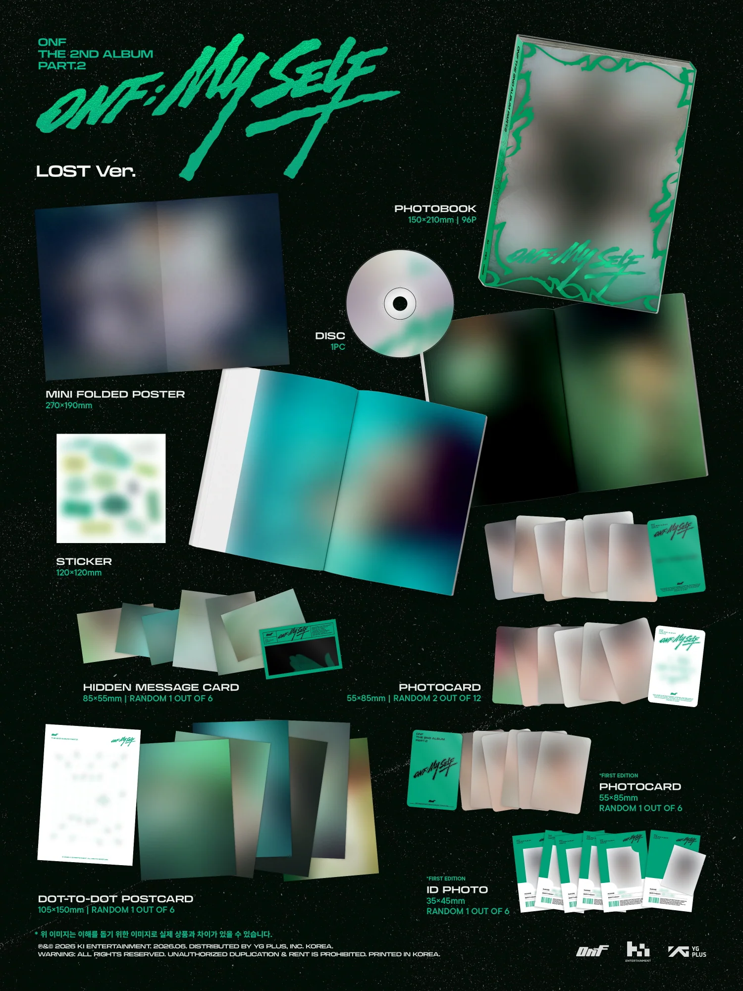 ONF - Vol.2 ONF:MY SELF Photobook version CD - Image 3