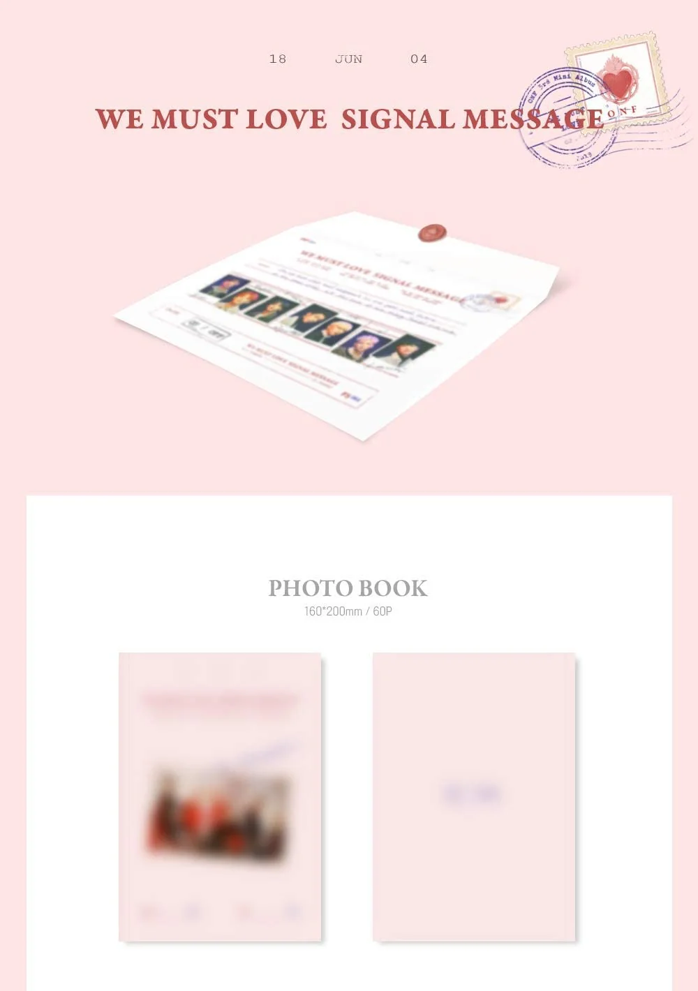 ONF - WE Must Love (3rd Mini Album) CD+60p Photobook+1Photocard+1Postcard+1Unit Photo+1Group Photo - Image 2