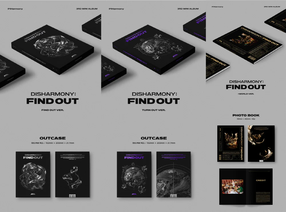 P1HARMONY - 3rd Mini Album DISHARMONY : FIND OUT (Random ver.) CD - Image 2
