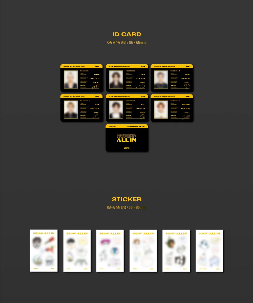 P1HARMONY - 6th Mini Album HARMONY : ALL IN FIT IN ver. - PLVE Album - Image 4