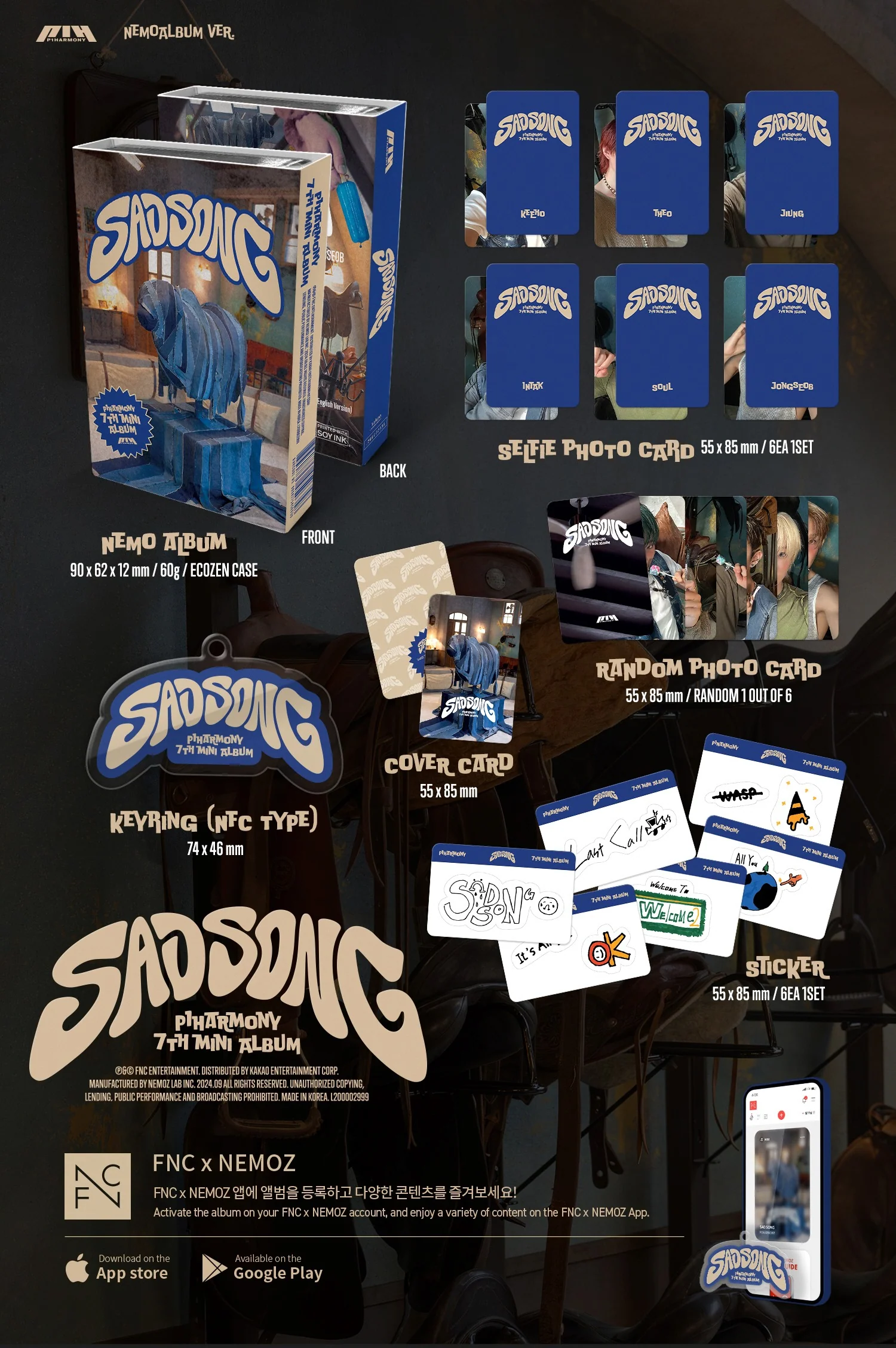 P1Harmony - 7th Mini Album Sad Song Nemo Album version - Image 2