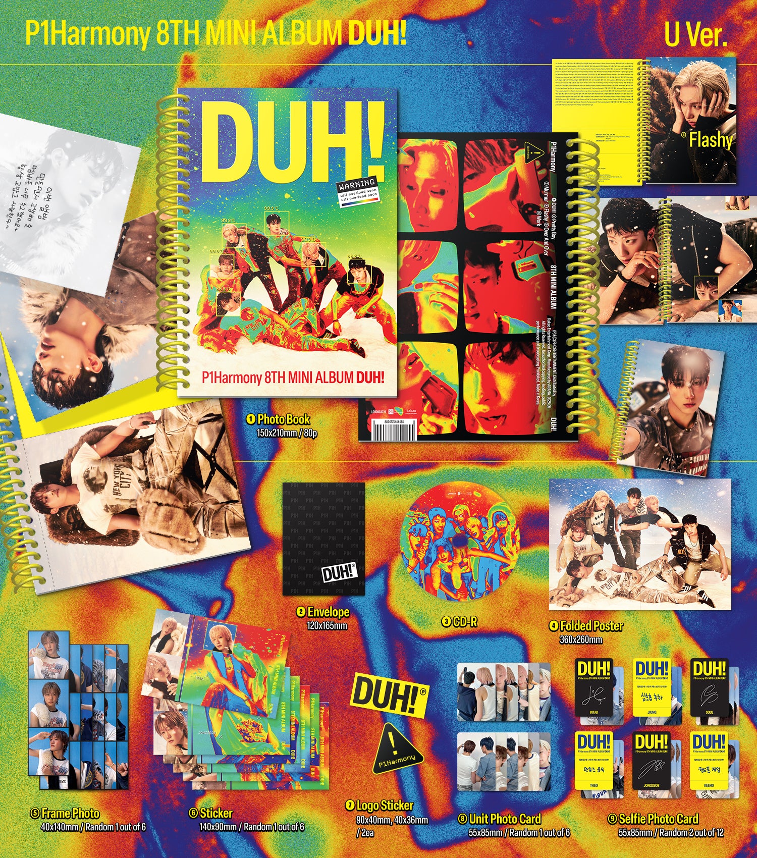 P1Harmony - 8th Mini Album Duh! CD - Image 3