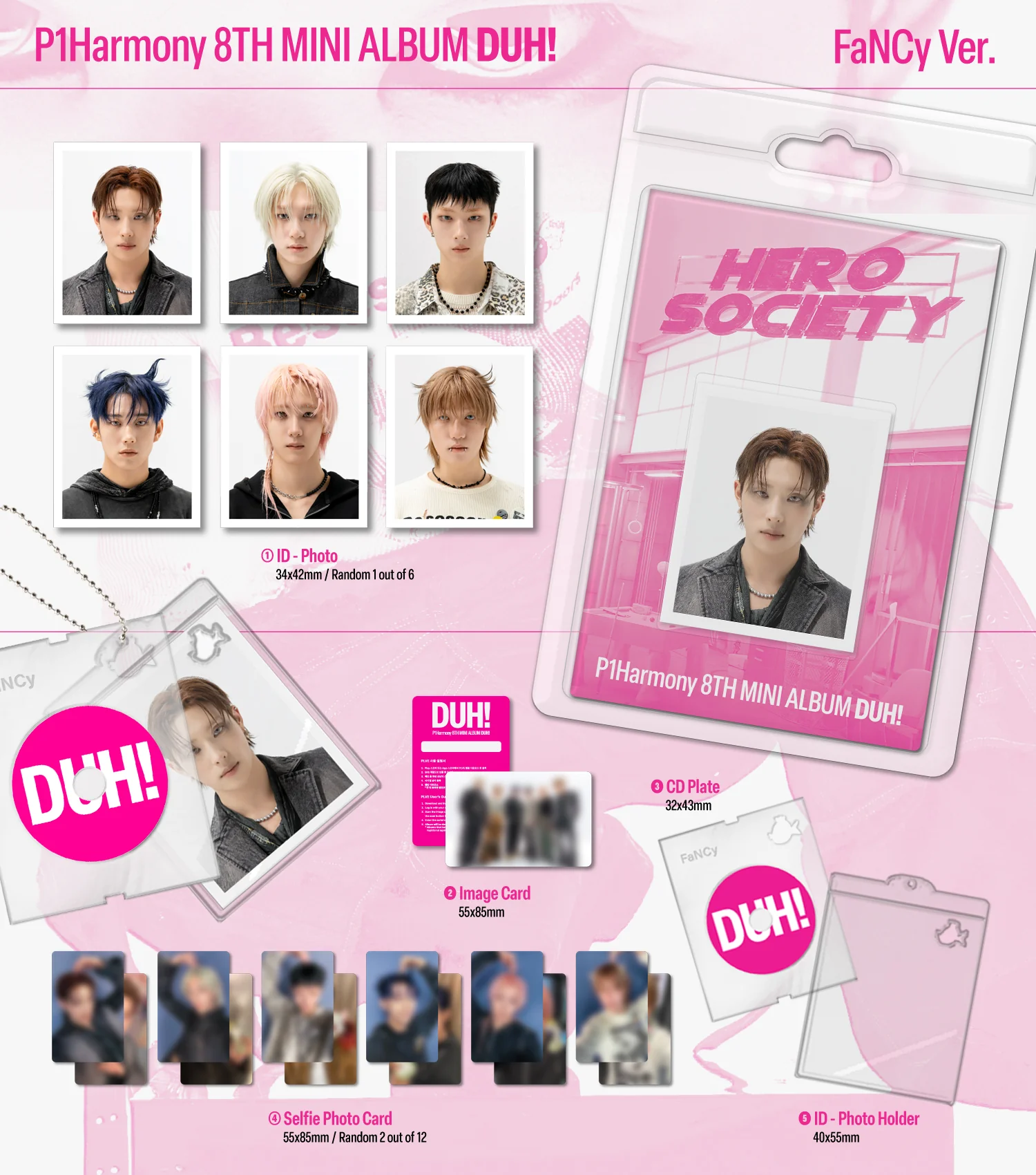 P1Harmony - 8th Mini Album Duh! FaNCy version PLVE Album - Image 2