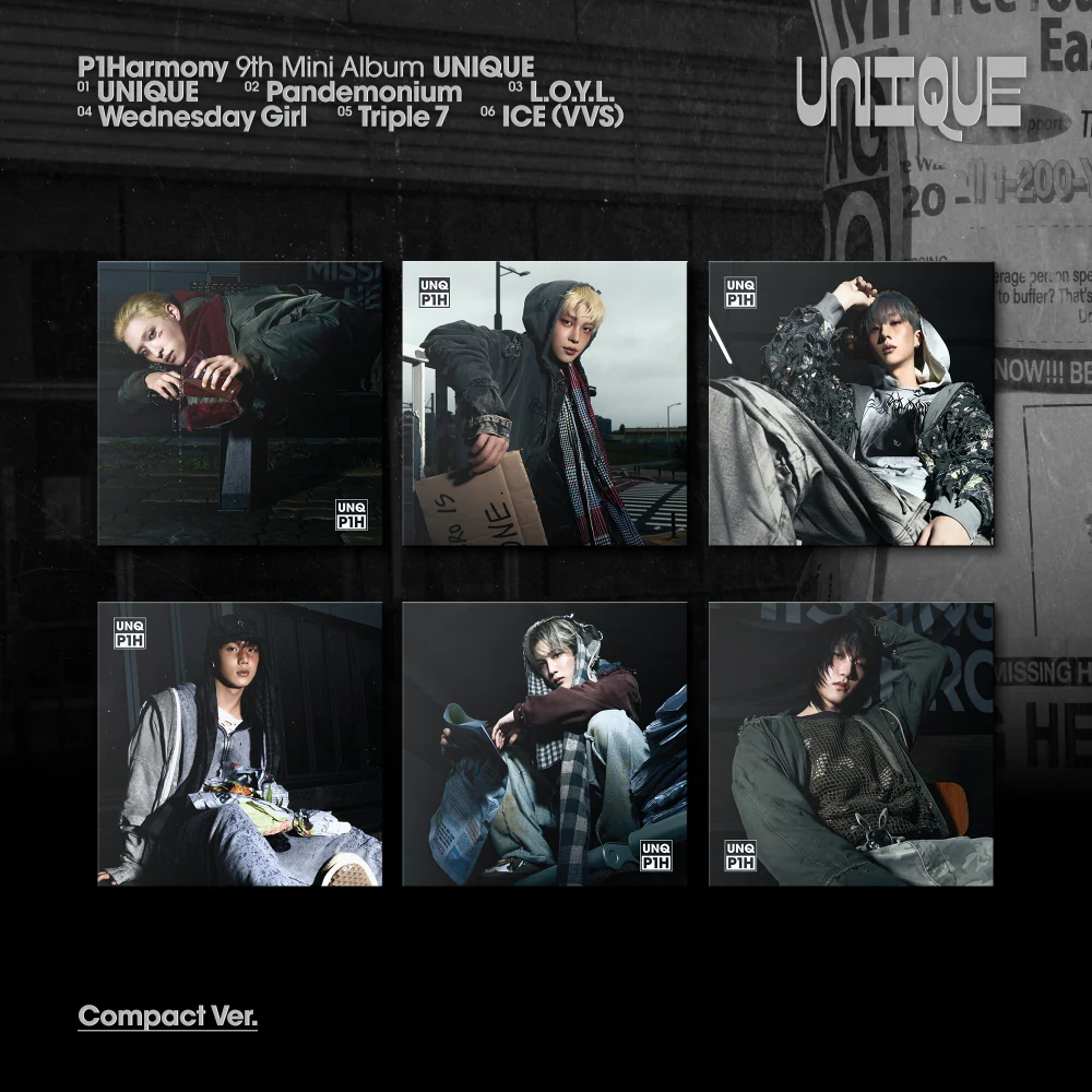 P1Harmony - 9th Mini Album UNIQUE [Compact Ver.]