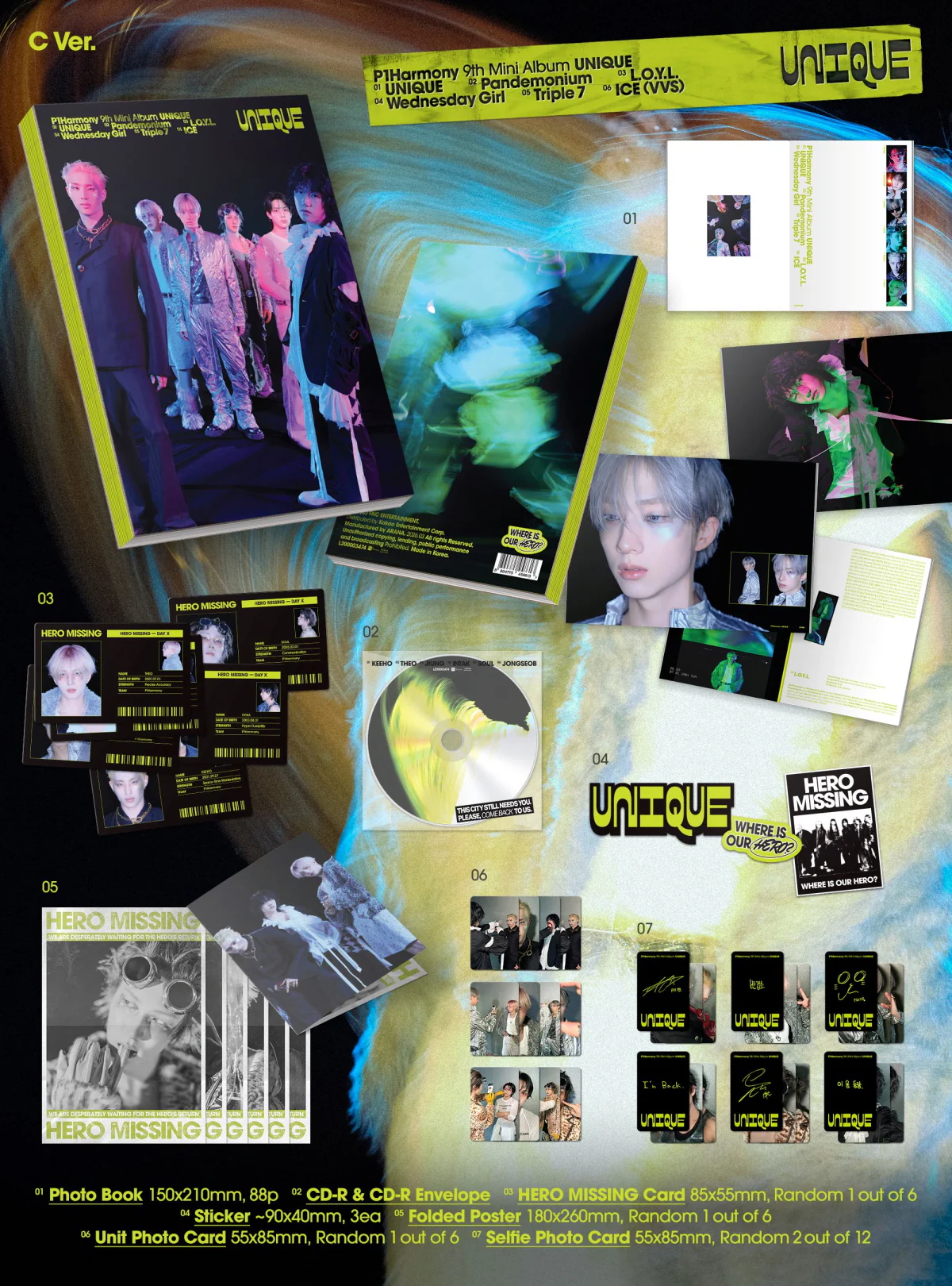P1Harmony - 9th Mini Album UNIQUE [Photobook Ver.] - Image 4