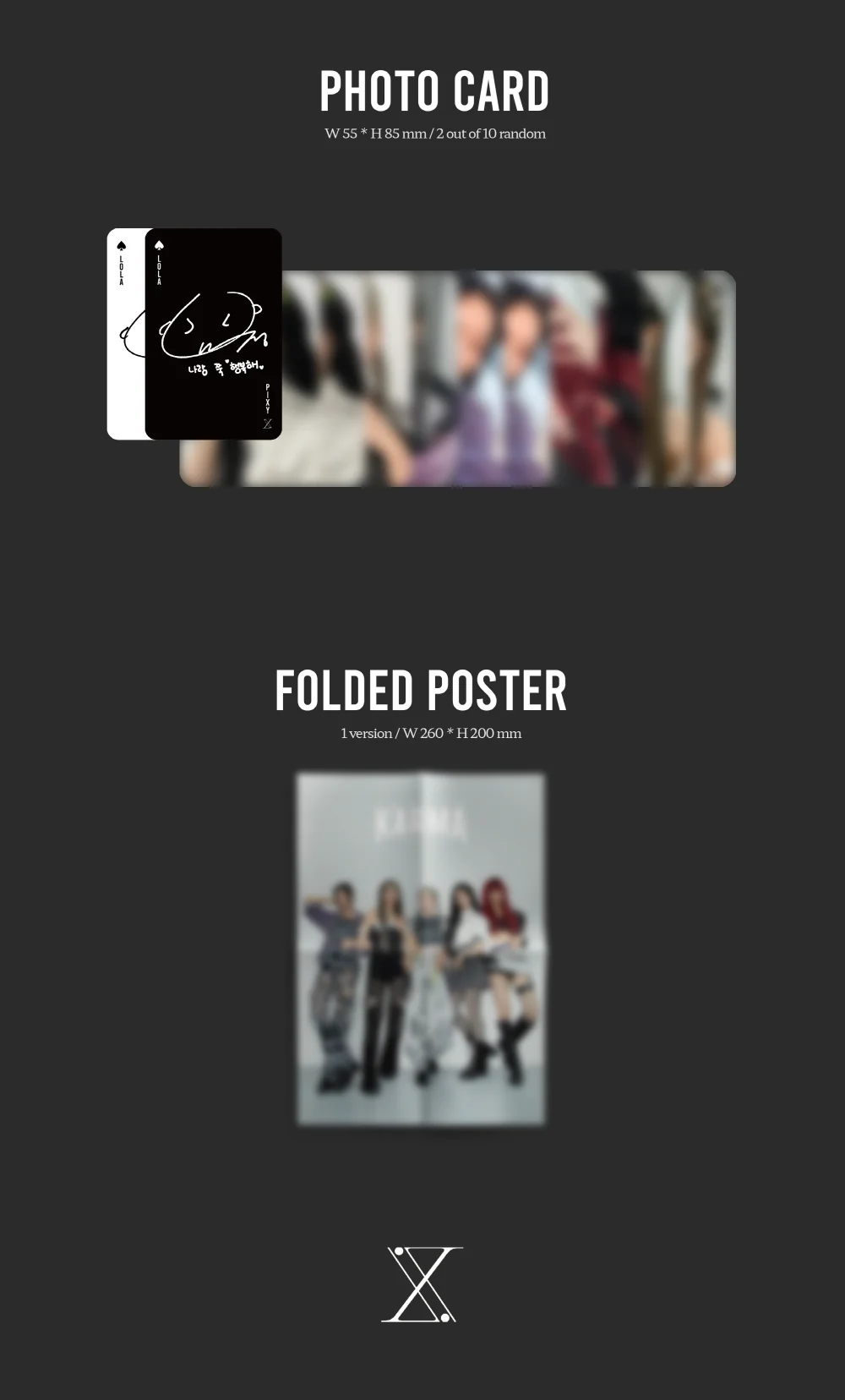 PIXY - 4th Mini Album CHOSEN KARMA DIGIPACK ver. CD+On Pack Folded Poster - Image 4