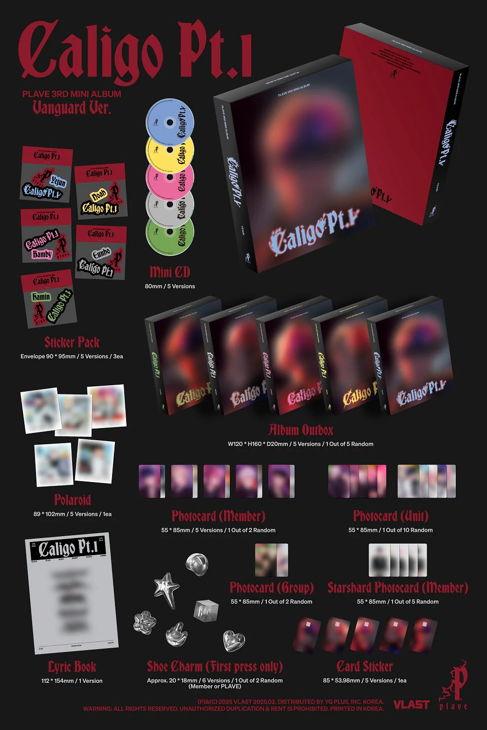 Plave - 3rd Mini Album Caligo Pt.1 [Vanguard ver.] CD+Pre-Order Gift - Image 2