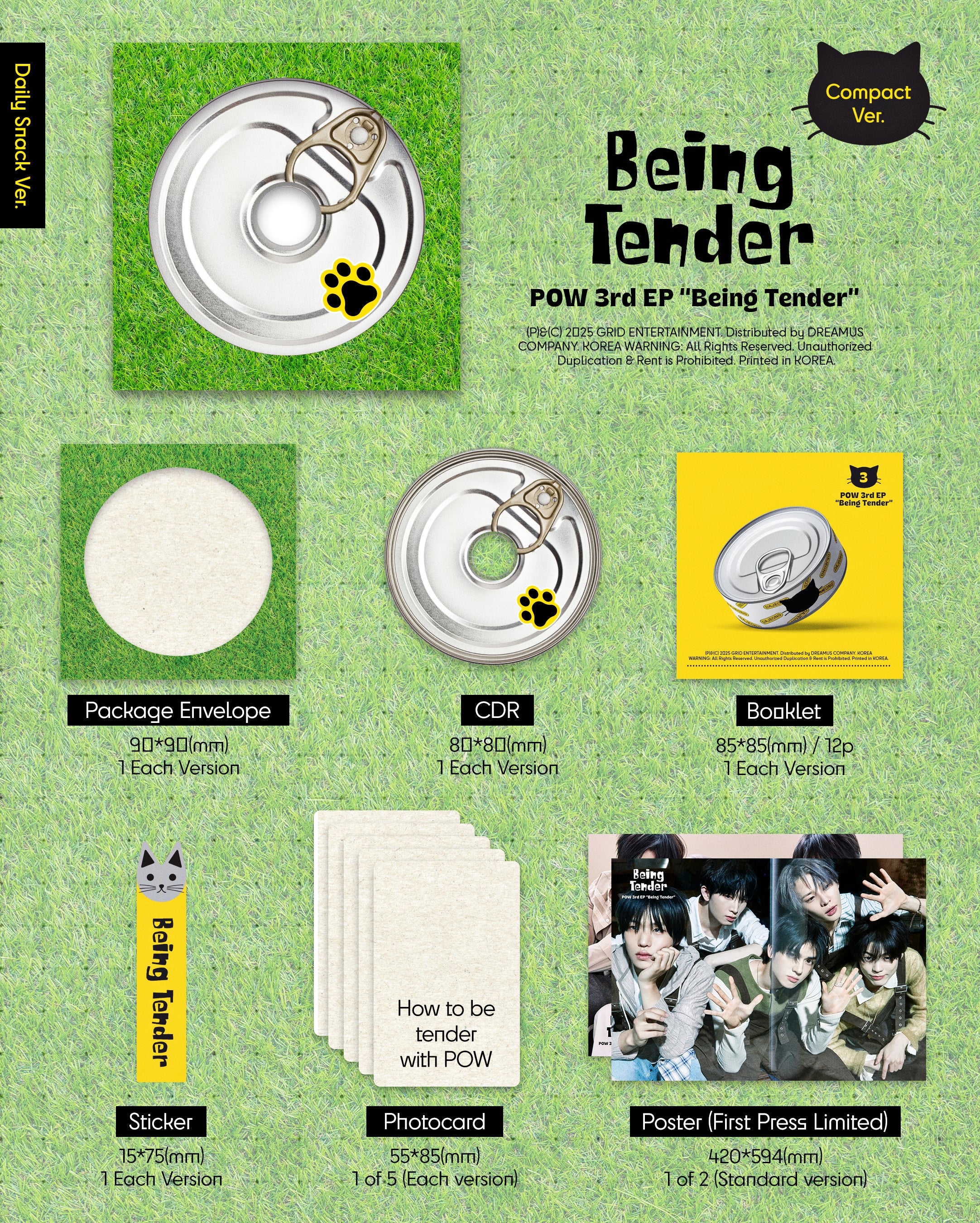 POW - Being Tender [Compact Ver.] Album - Image 2