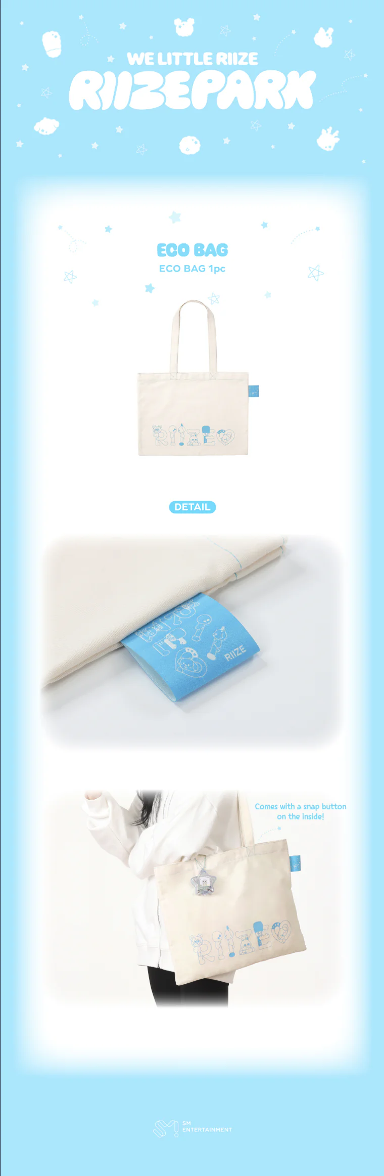 [PRE-ORDER] RIIZE POP-UP 2025 WE LITTLE RIIZE Official MD - ECO BAG - Image 2
