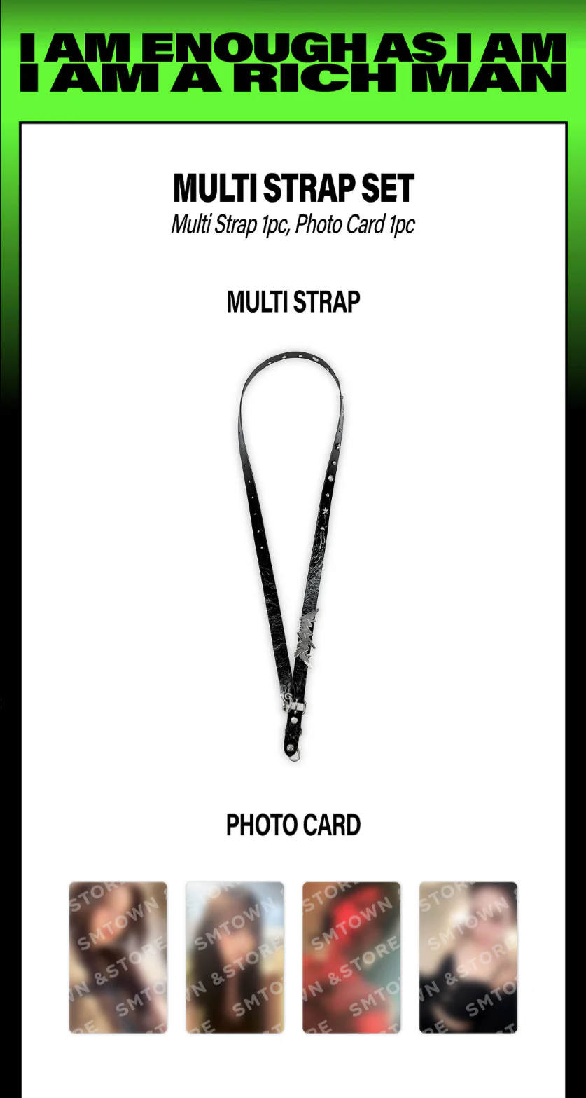 [PRE-ORDER] aespa WEEK Rich Man POP-UP Official MD - MULTI STRAP SET - Image 3