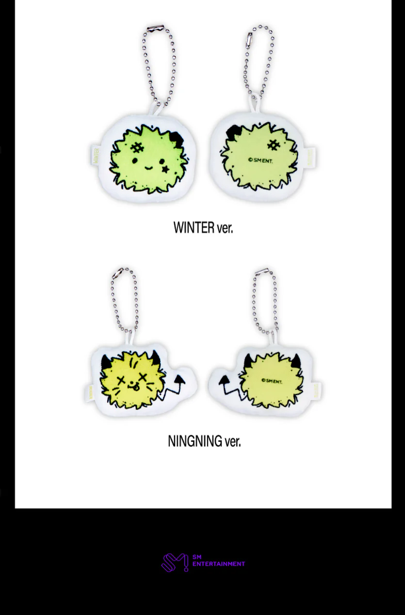 [PRE-ORDER] aespa WEEK Rich Man POP-UP Official MD - RANDOM CUSHION KEYRING - Image 4