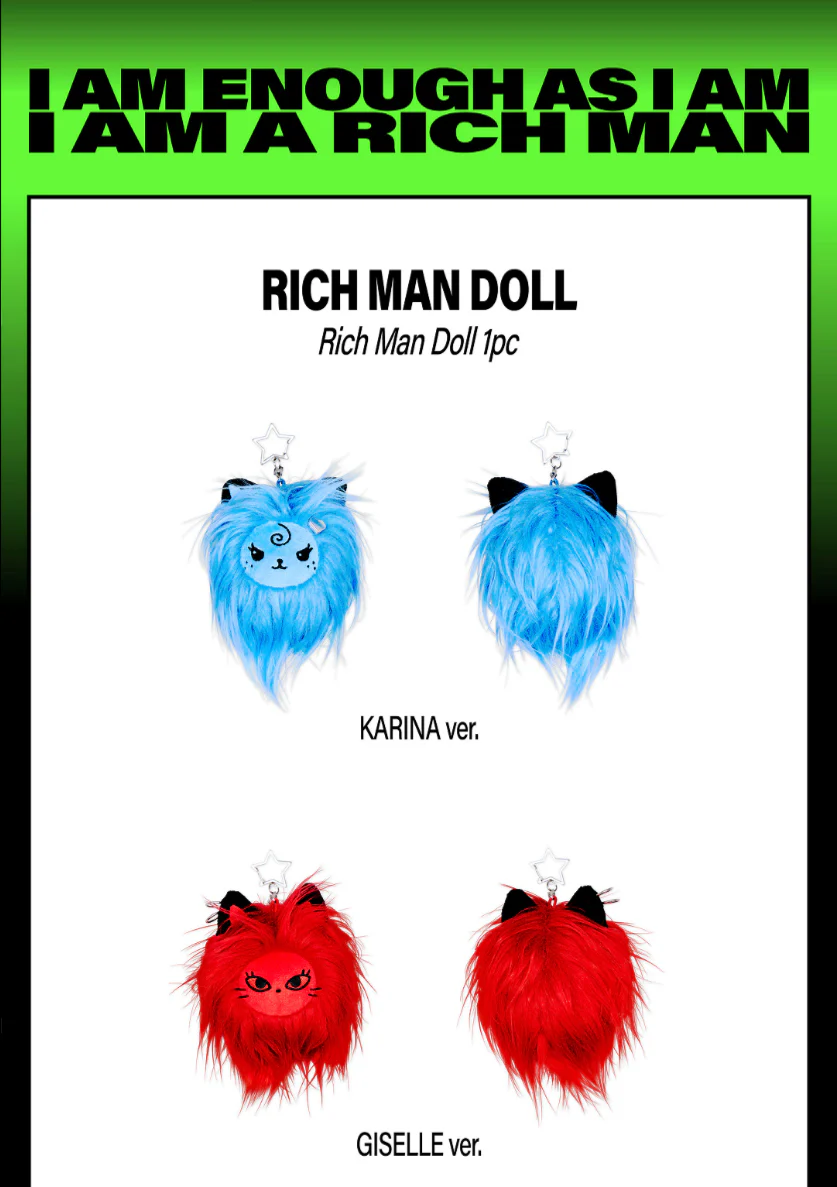 [PRE-ORDER] aespa WEEK Rich Man POP-UP Official MD - RICH MAN DOLL - Image 3