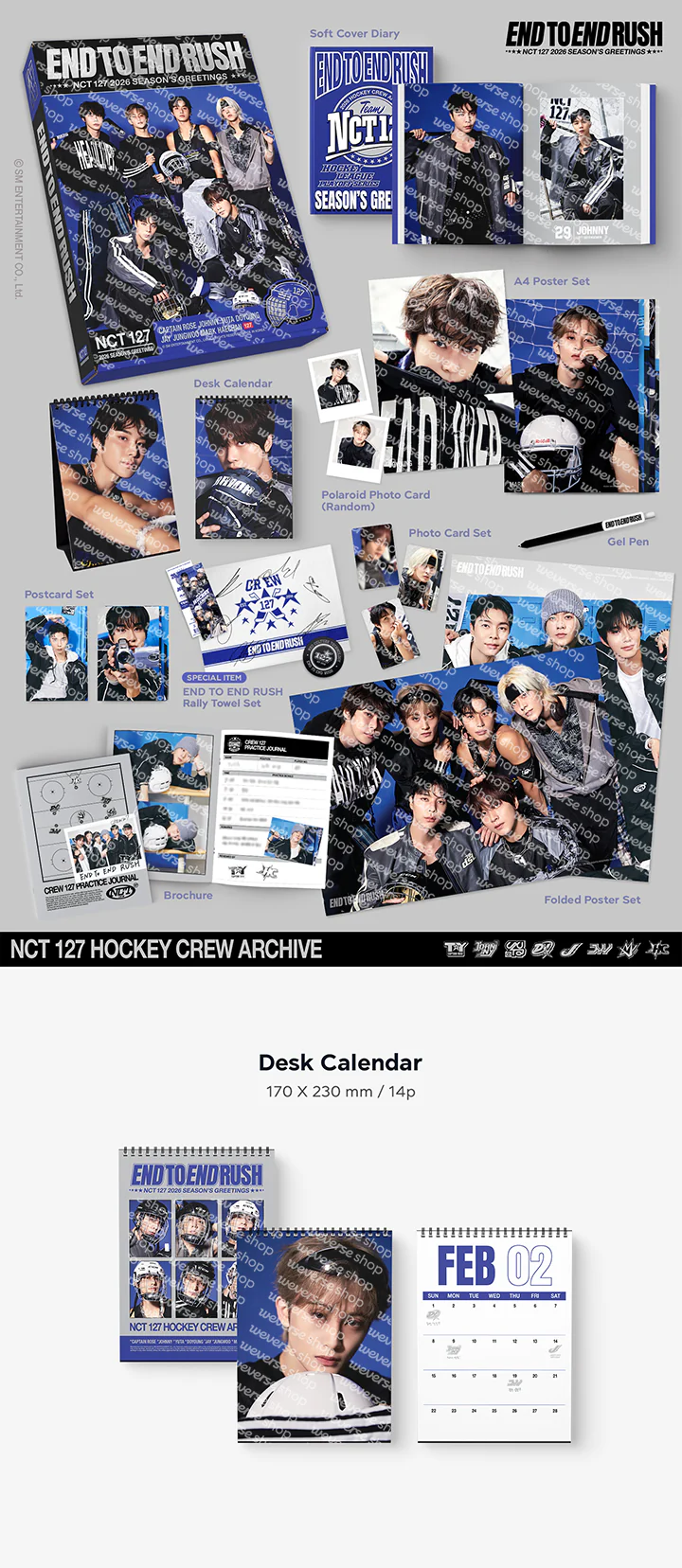 [Pre-Order Benefit] 2026 SM Artist Season's Greetings : NCT 127 - End to End Rush+Pre-Order Gift - Image 2