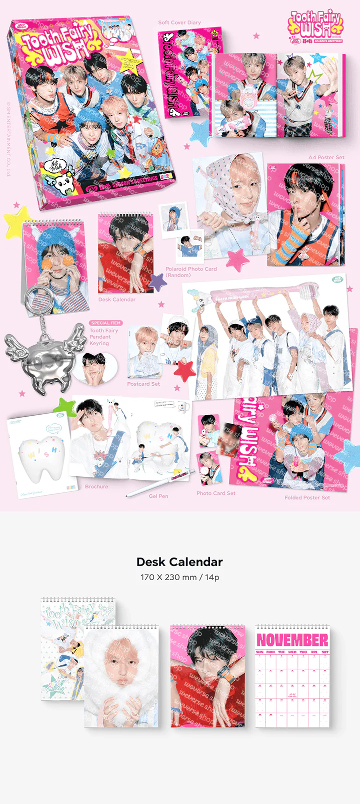 [Pre-Order Benefit] 2026 SM Artist Season's Greetings : NCT Wish - Tooth Fairy Wish+Pre-Order Gift - Image 2