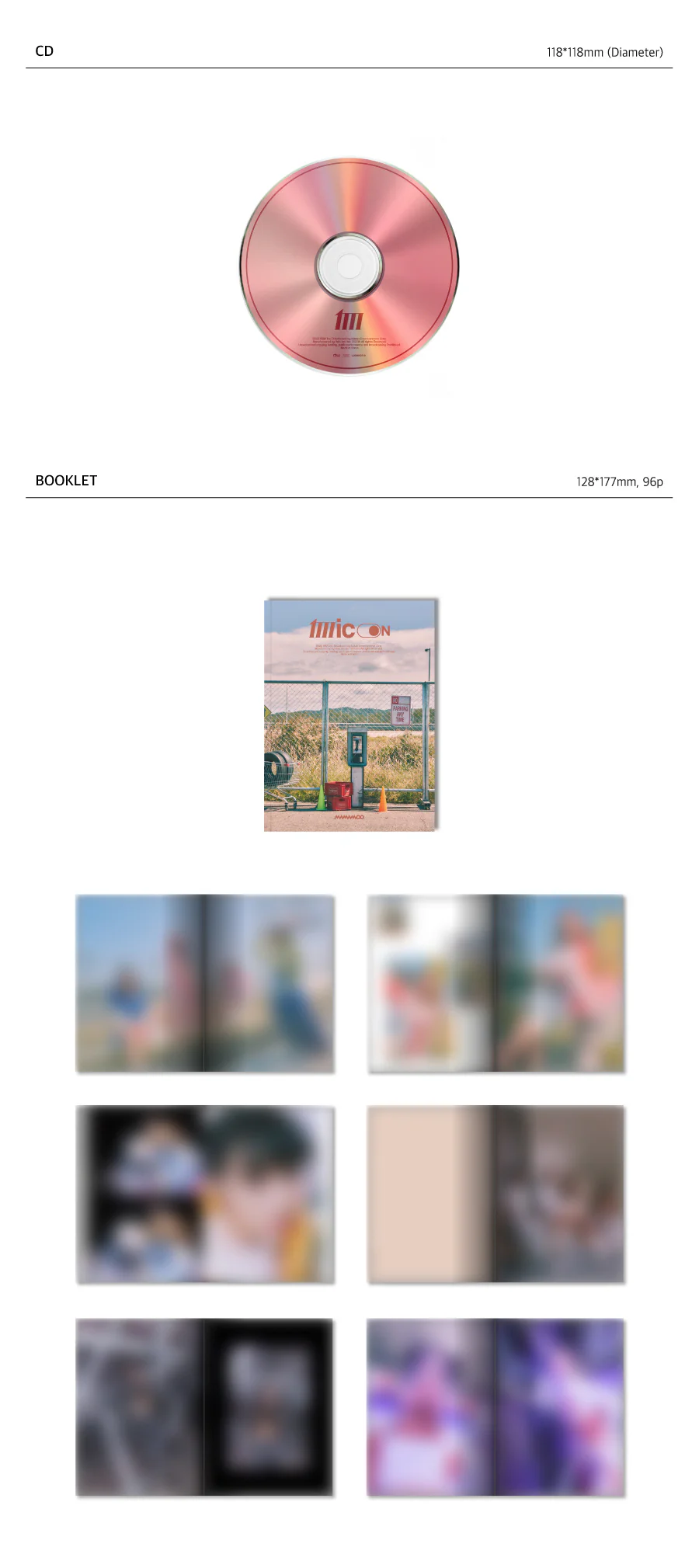 [Pre-Order Benefit] MAMAMOO - 12th Mini Album MIC ON Main ver. CD+POB+Folded Poster - Image 3