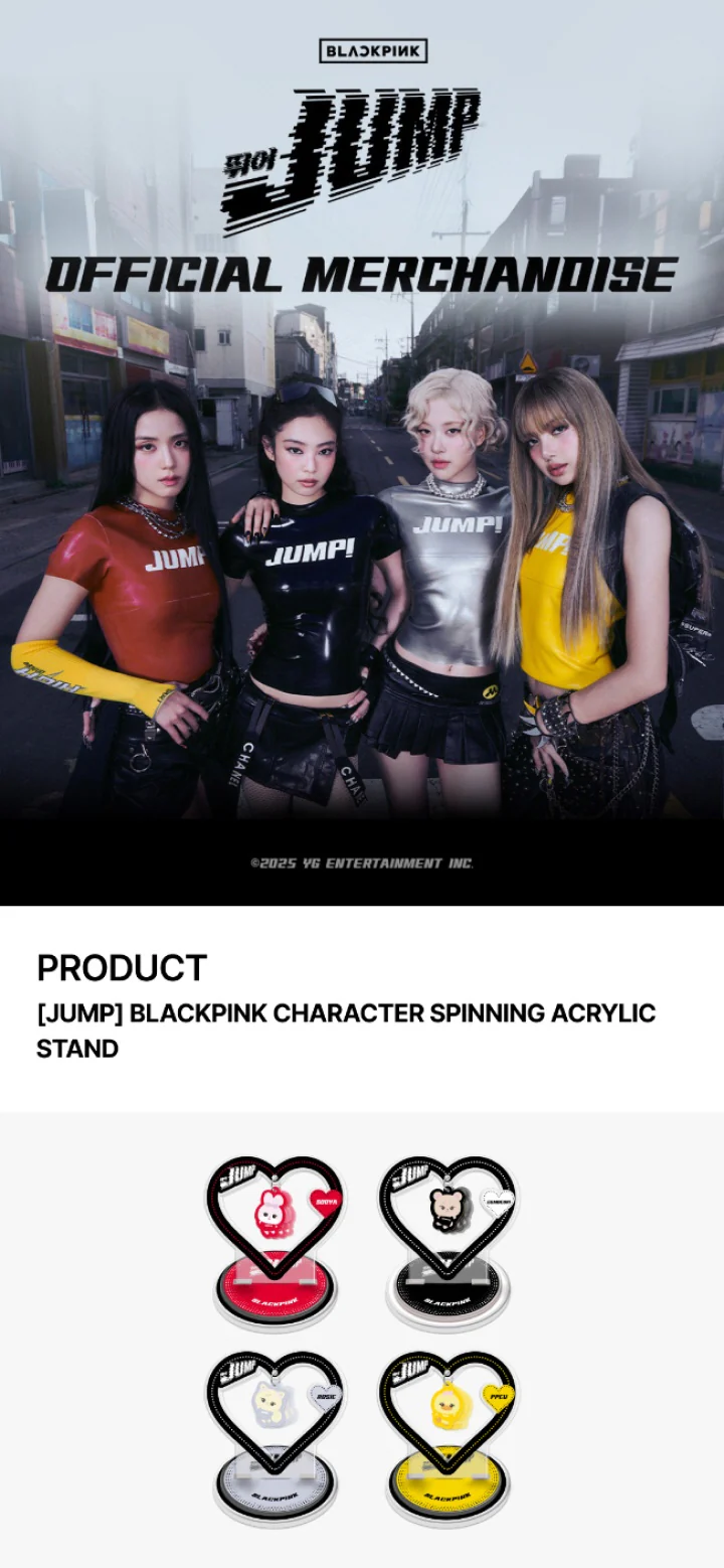 [PRE-ORDER] BLACKPINK JUMP Official Merch - CHARACTER SPINNING ACRYLIC STAND - Image 2