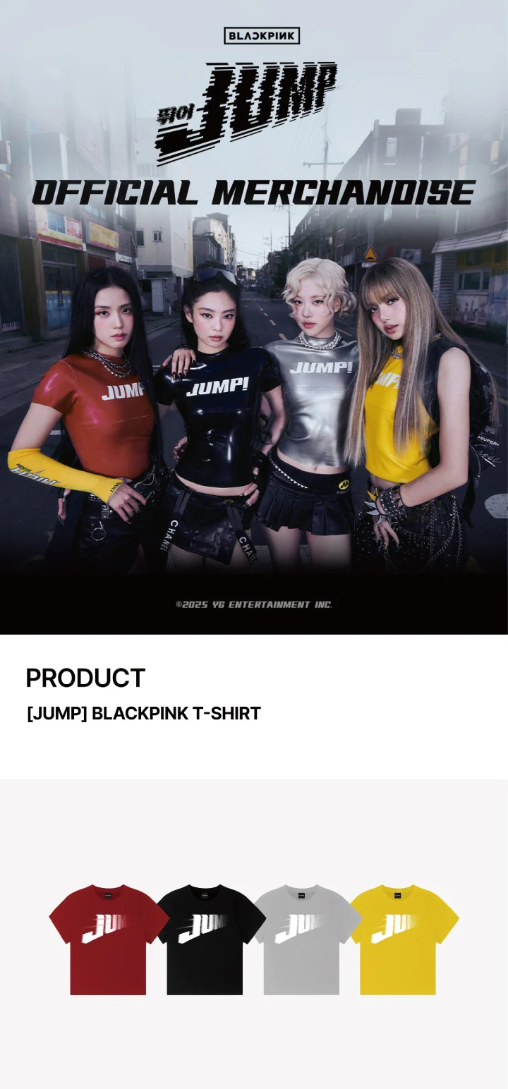 [PRE-ORDER] BLACKPINK JUMP Official Merch - T-SHIRT - Image 2