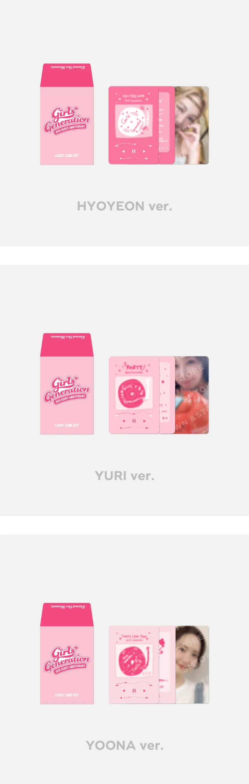 [PRE-ORDER] Girls' Generation SNSD 18TH ANNIVERSARY MD - LUCKY CARD SET - Image 4