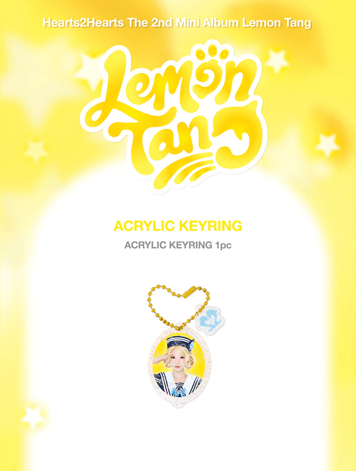 [PRE-ORDER] Hearts2Hearts 2nd Mini Album [LEMON TANG] Official MD - ACRYLIC KEYRING - Image 2