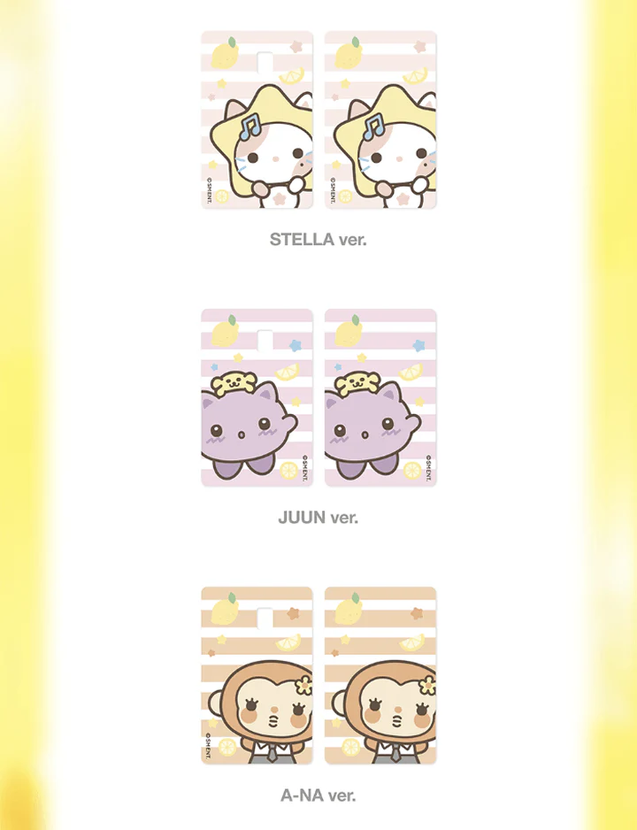 [PRE-ORDER] Hearts2Hearts 2nd Mini Album [LEMON TANG] Official MD - CARD COVER STICKER SET - Image 4