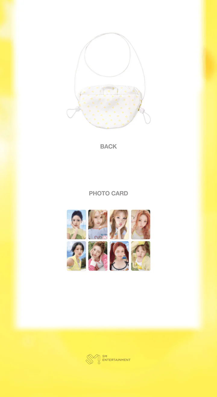 [PRE-ORDER] Hearts2Hearts 2nd Mini Album [LEMON TANG] Official MD - MINI CROSS BAG SET - Image 3