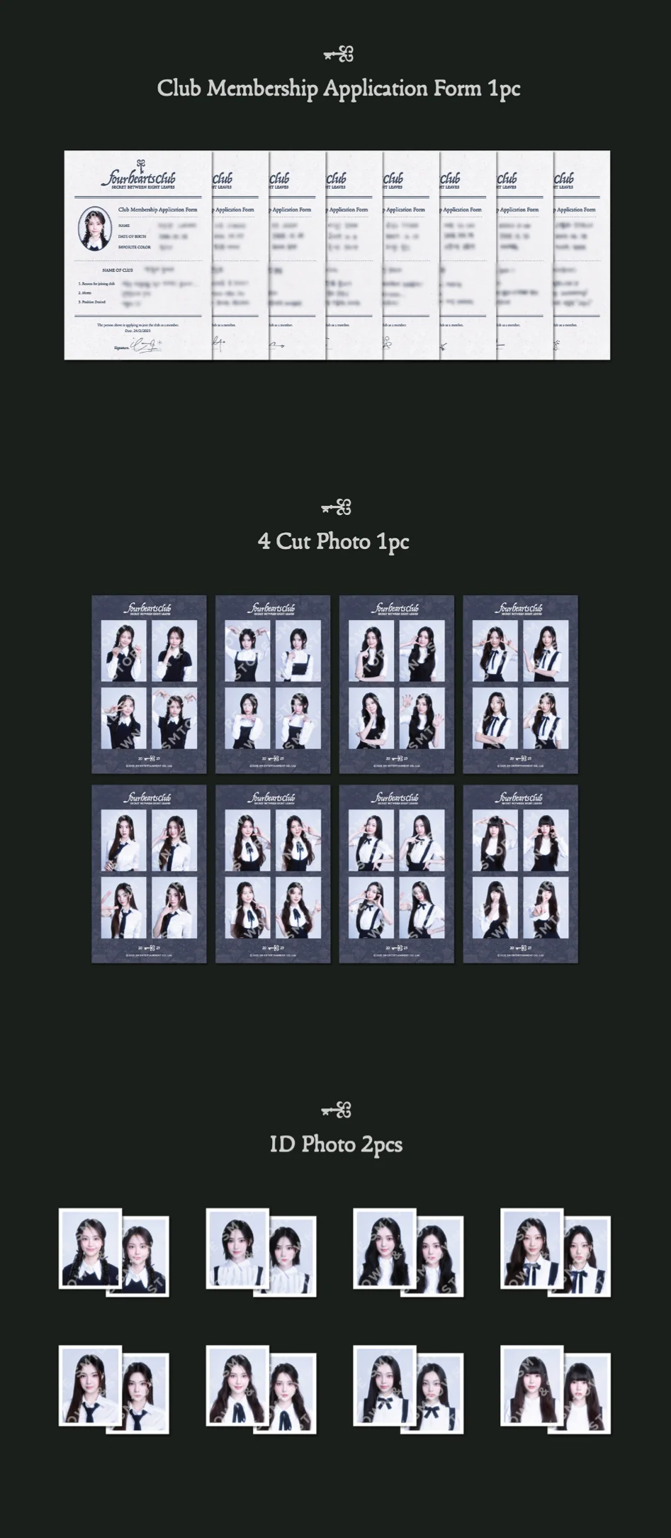 [PRE-ORDER] Hearts2Hearts Four Hearts Club Official MD - POSTCARD SET - Image 4