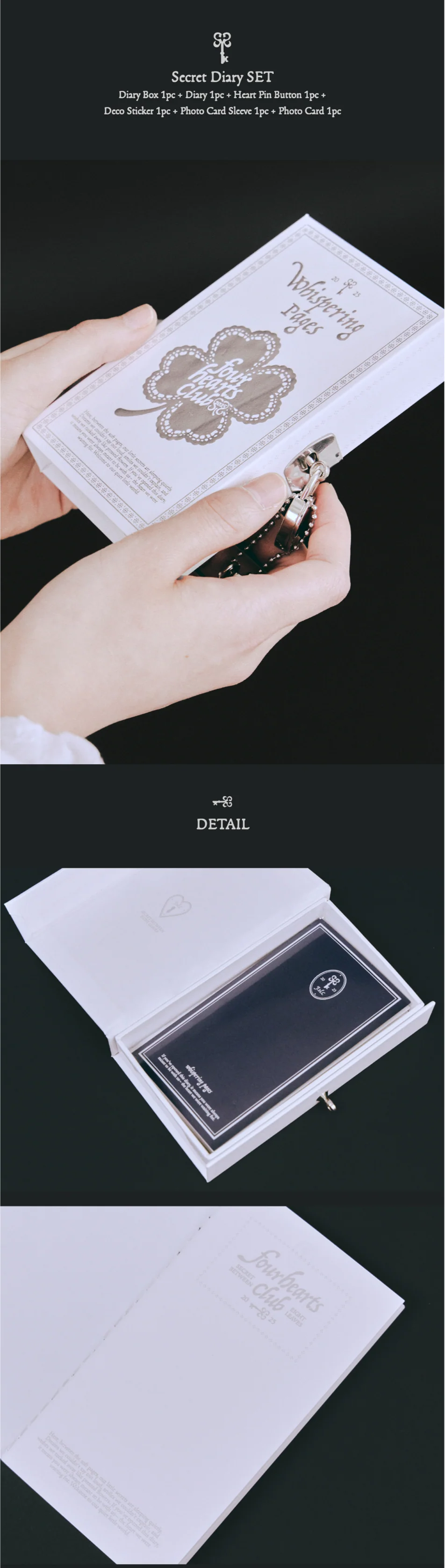 [PRE-ORDER] Hearts2Hearts Four Hearts Club Official MD - SECRET DIARY SET - Image 3