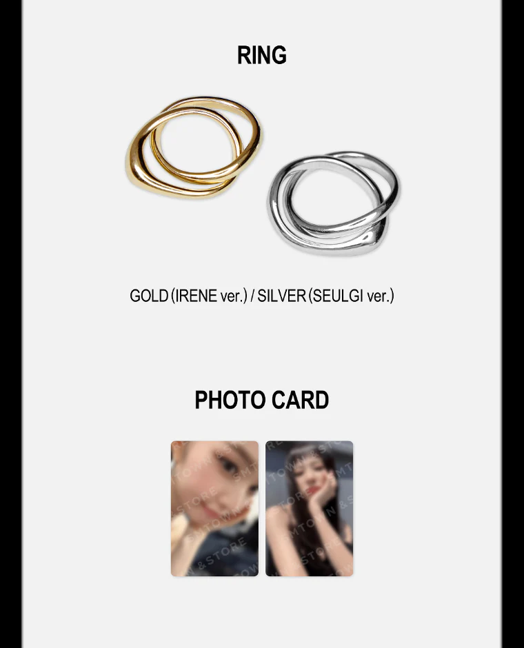 [PRE-ORDER] IRENE & SEULGI TILT Official MD - RING SET - Image 3