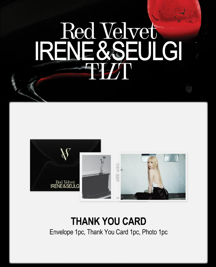 [PRE-ORDER] IRENE & SEULGI TILT Official MD - THANK YOU CARD - Image 2