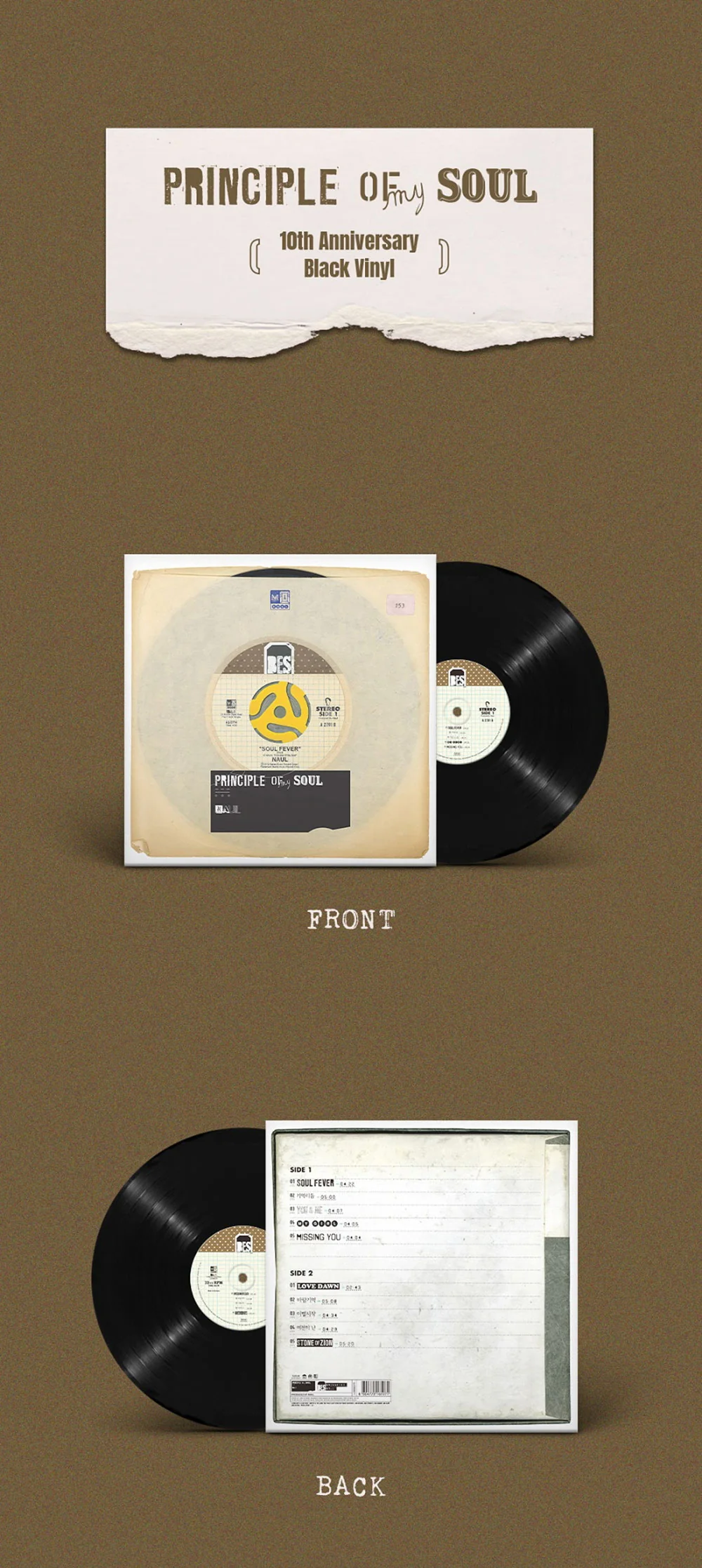NAUL - Vol.1 Principle of My Soul (10th Anniversary) Black Vinyl LP - Image 2